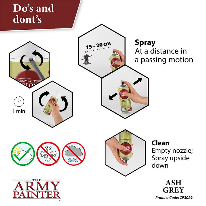 Army Painter Colour Primer: Ash Grey - for just $17.99! 