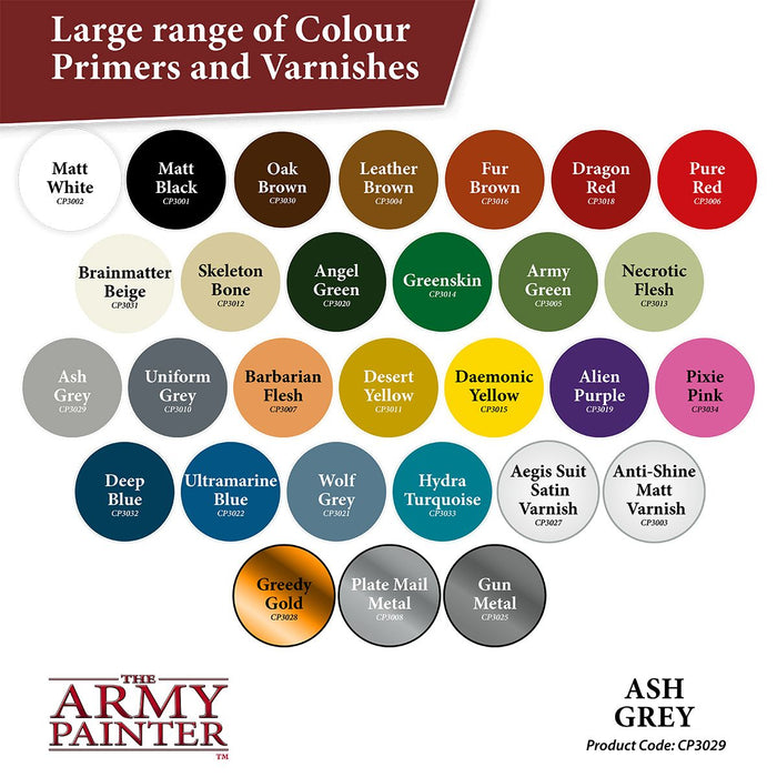 Army Painter Colour Primer: Ash Grey - for just $17.99! 