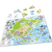 Asia Topographic Map 63 Piece Tray Jigsaw Puzzle Larsen - for just $11.99! 
