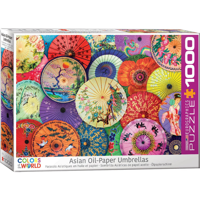 Asian Oil-Paper Umbrellas 1000 Piece Jigsaw Puzzle Eurographics - for just $19.99! 