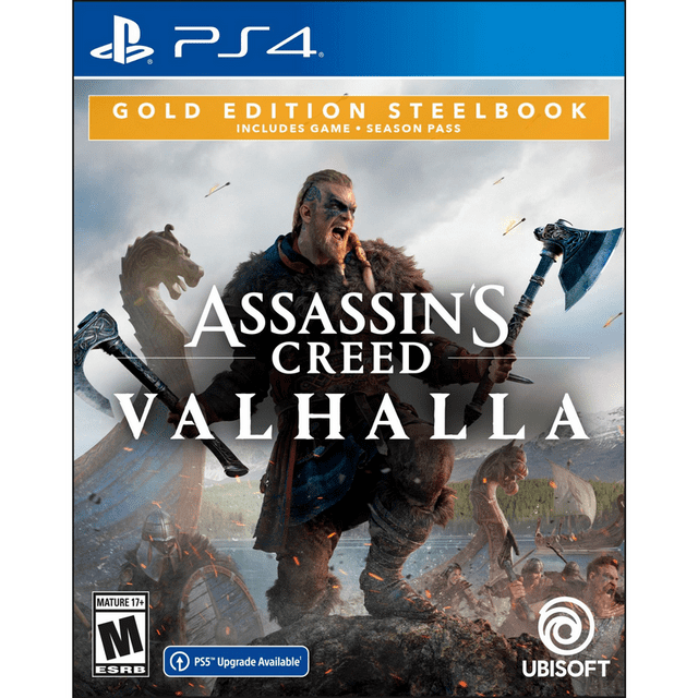 Assassin's Creed Valhalla (Gold Edition Steelbook) (Playstation 4) - for just $0! 