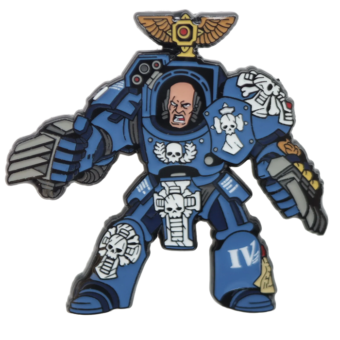 Foam Brain Mystery Loot: 40K Enamel Pins - Ultramarines vs Tyranids - for just $11.99! 