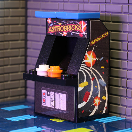 Astrobricks Arcade Machine made using LEGO parts - Premium Custom LEGO Kit - Just $9.99! Shop now at Retro Gaming of Denver