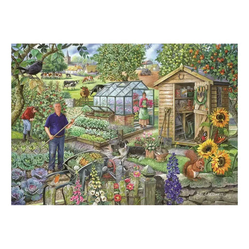 At the Allotment 500 Big Piece Jigsaw Puzzle HOP - for just $24.99! 