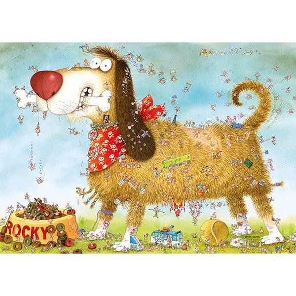 At the Dog Look Closely Seek & Find 1000 Piece Jigsaw Puzzle Heye - for just $29.99! 