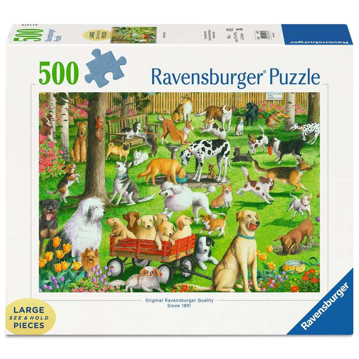 At the Dog Park 500 Piece Jigsaw Puzzle Ravensburger - for just $24.99! 