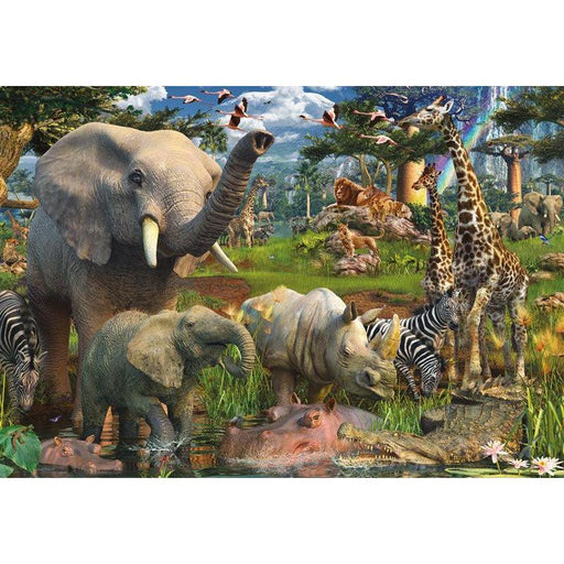 At the Waterhole 18000 Piece Jigsaw Puzzle Ravensburger - for just $199.99! 