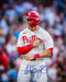 Austin Hays Chest Pound Autographed Philadelphia Phillies 8" x 10" Baseball Photo - for just $49.99! 