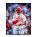 Austin Hays Chest Pound Autographed Philadelphia Phillies 8" x 10" Baseball Photo - for just $49.99! 