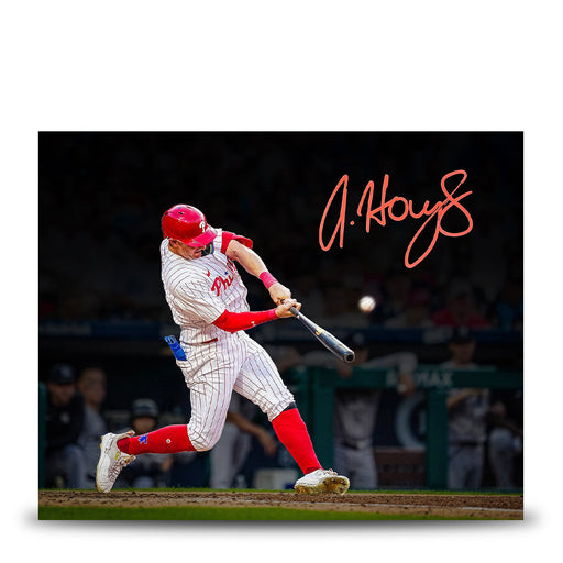 Austin Hays Blackout Swing Autographed Philadelphia Phillies 11" x 14" Baseball Photo - for just $25! 