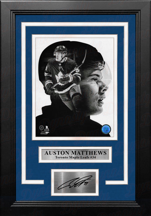 Auston Matthews PROfile Toronto Maple Leafs 8" x 10" Framed Hockey Photo with Engraved Autograph - for just $79.99! 