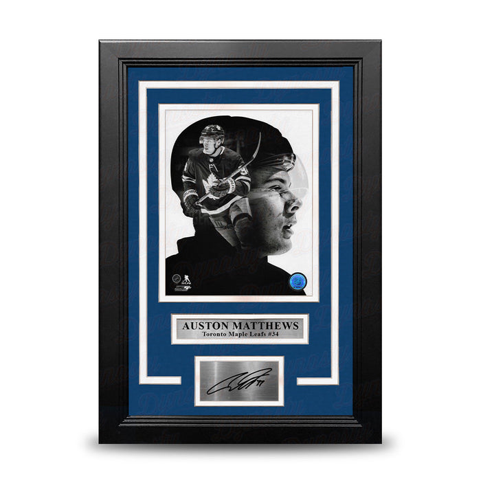 Auston Matthews PROfile Toronto Maple Leafs 8" x 10" Framed Hockey Photo with Engraved Autograph - for just $79.99! 