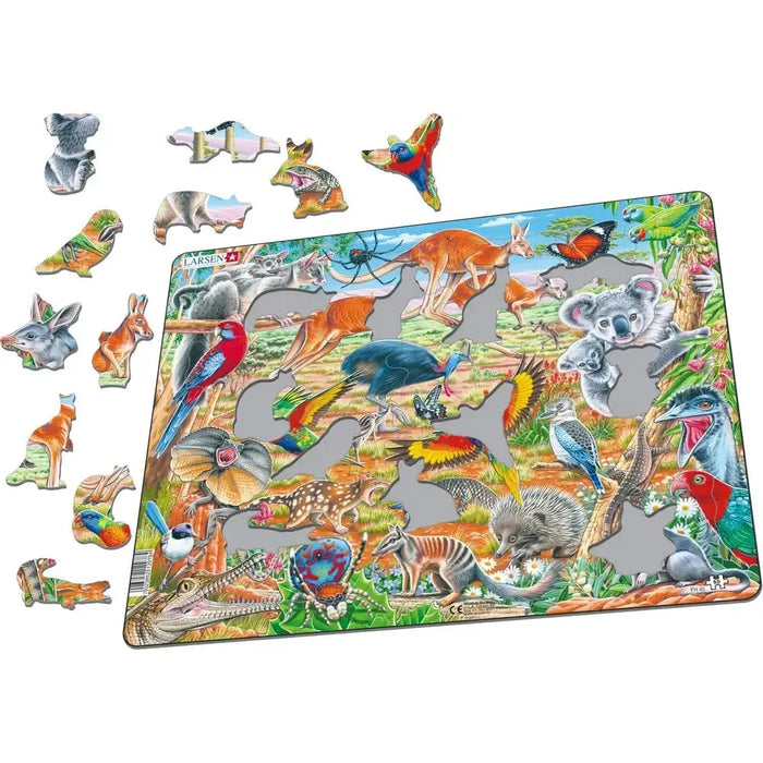 Australian Wildlife 60 Piece Tray Jigsaw Puzzle Larsen - for just $11.99! 