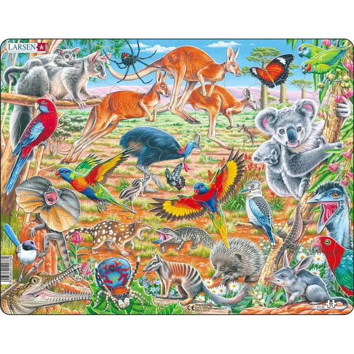 Australian Wildlife 60 Piece Tray Jigsaw Puzzle Larsen - for just $11.99! 