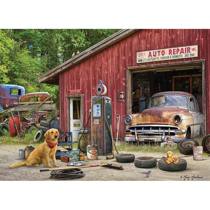 Auto Repair 500 Piece Jigsaw Puzzle Cobble Hill - for just $17.99! 
