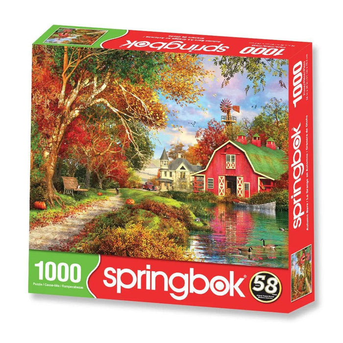 Autumn Barn 1000 Piece Jigsaw Puzzle Springbok - for just $19.99! 