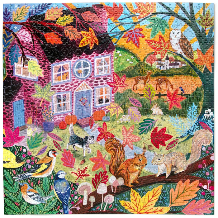 Autumn Cottage 1000 Piece Jigsaw Puzzle eeBoo - for just $26.99! 