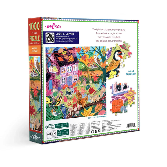 Autumn Cottage 1000 Piece Jigsaw Puzzle eeBoo - for just $26.99! 