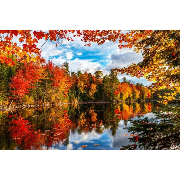 Autumn Lake 500 Piece Jigsaw Puzzle Springbok - for just $17.99! 