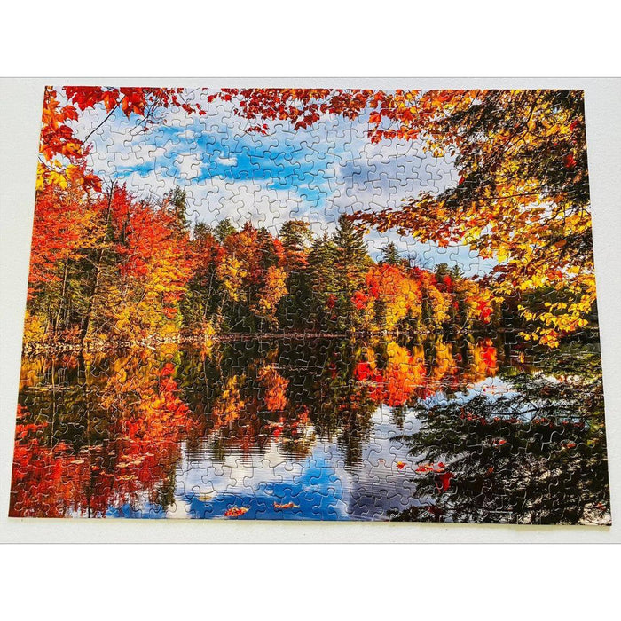 Autumn Lake 500 Piece Jigsaw Puzzle Springbok - for just $17.99! 
