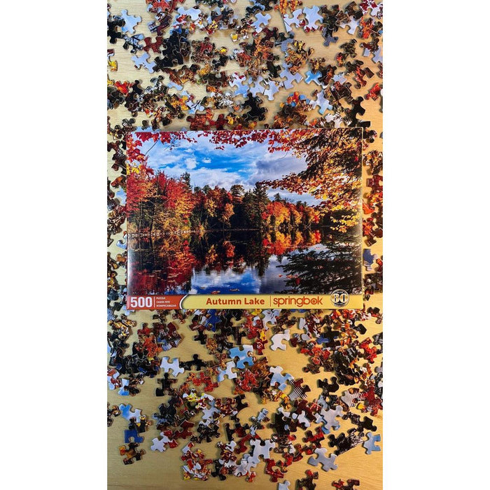 Autumn Lake 500 Piece Jigsaw Puzzle Springbok - for just $17.99! 