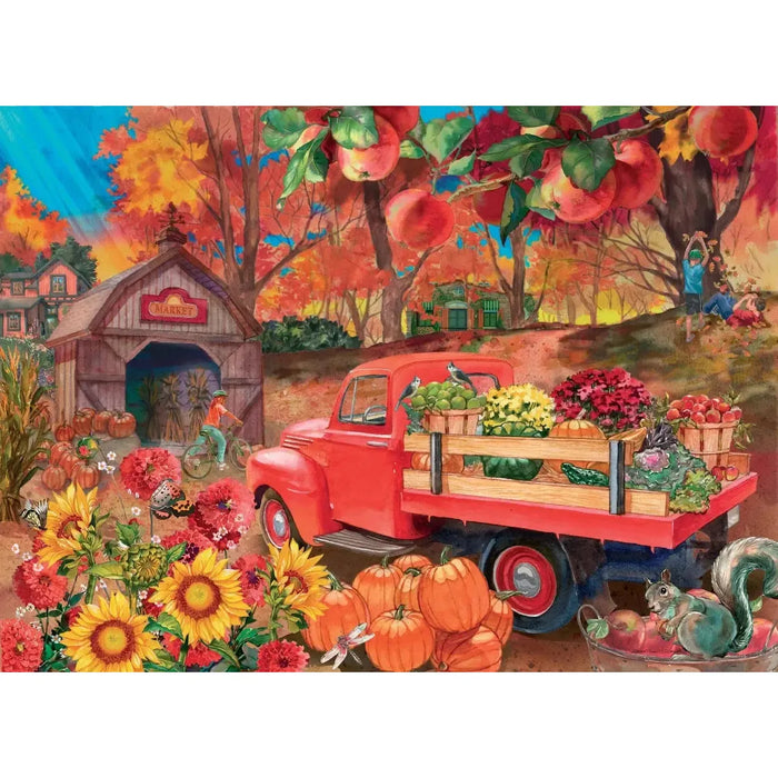 Autumn Market Truck 1000 Piece Soft Touch Jigsaw Puzzle Crown Point - for just $19.99! 
