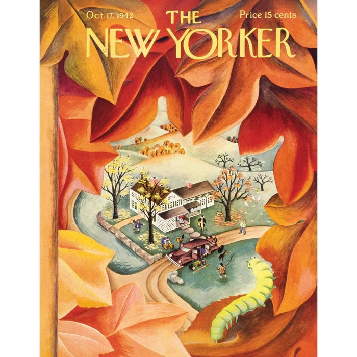 Autumn View The New Yorker 100 Piece Mini Jigsaw Puzzle NYPC - for just $14.99! 