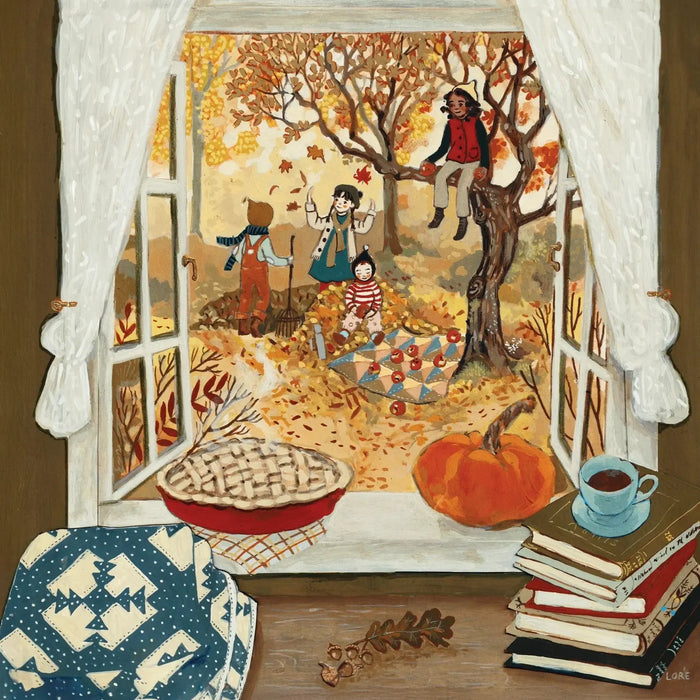 Autumn's Window by Loré Pemberton 100 Piece Mini Jigsaw Puzzle NYPC - for just $14.99! 
