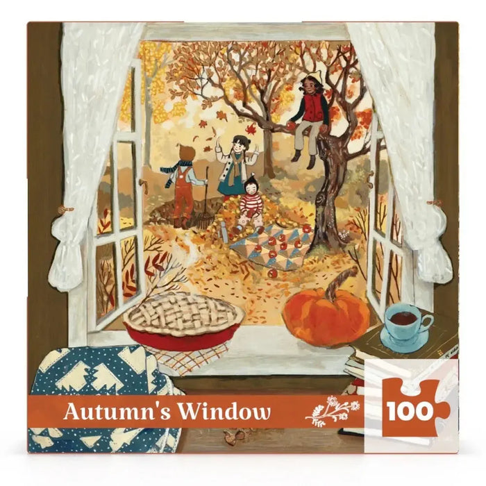Autumn's Window by Loré Pemberton 100 Piece Mini Jigsaw Puzzle NYPC - for just $14.99! 
