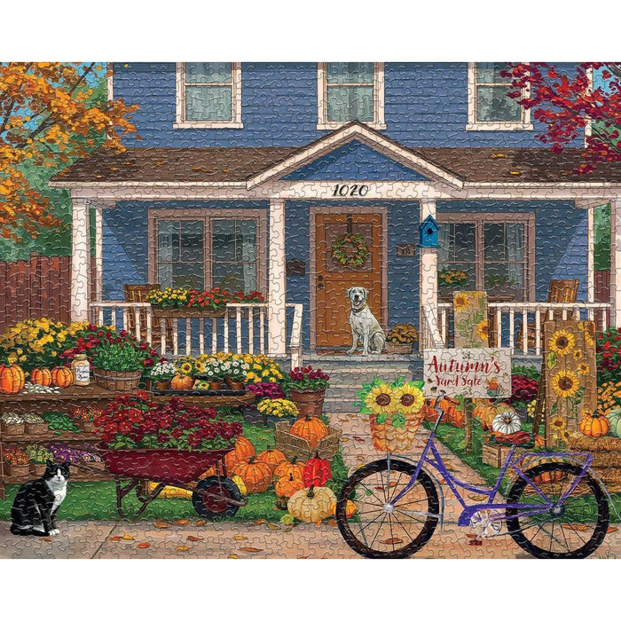 Autumn's Yard Sale 1000 Piece Jigsaw Puzzle Springbok - for just $19.99! 