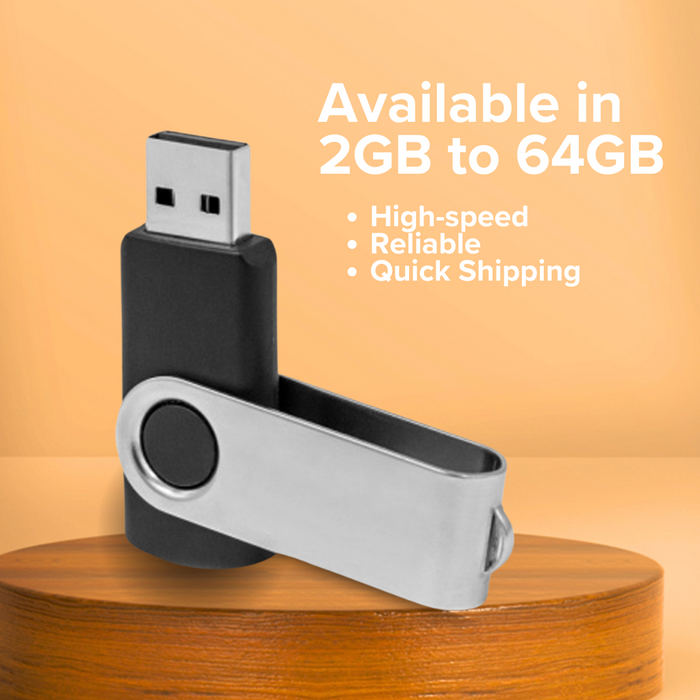 Unprinted Swivel SWM Style USB Flash Drive 3.1 - for just $4.99! 