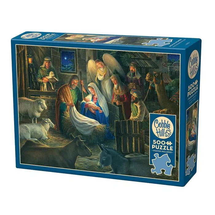 Away in a Manger 500 Piece Jigsaw Puzzle Cobble Hill - for just $17.99! 