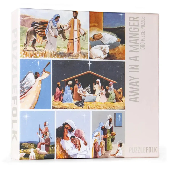 Away in a Manger 500 Piece Jigsaw Puzzle PuzzleFolk - for just $25.99! 