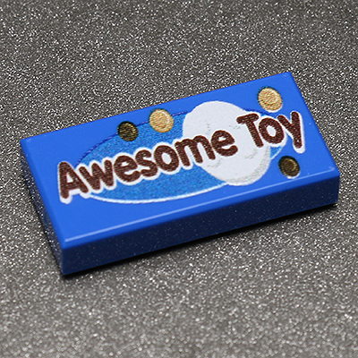 Awesome Toy - Custom Printed 1x2 Tile (LEGO) - Premium Custom LEGO Parts - Just $1.50! Shop now at Retro Gaming of Denver