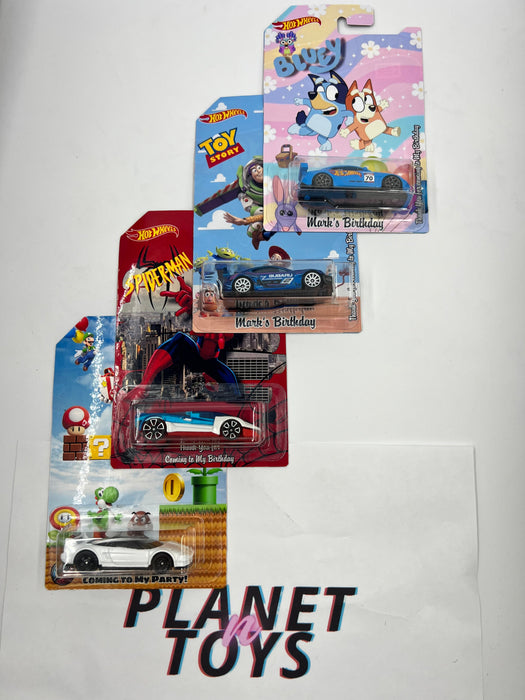 Custom Hot Wheels Assorted for Any Occasion / Birthdays / Party / Souvenirs - for just $75! 