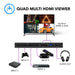 Quad Multi Viewer 4x1 HDMI Switch HDMI/VGA Output Full HD 1080p (HD-401MV) - Just $134.99! Shop now at Retro Gaming of Denver