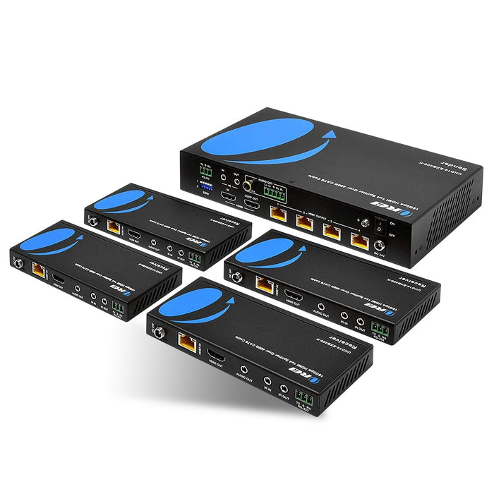 4K UltraHD 1x4 HDMI Extender Splitter Over CAT6/7 Up to 400 Ft with HDBaseT, EDID, IR Control (UHD14-EXB400-K) - Just $489! Shop now at Retro Gaming of Denver