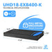 4K UltraHD 1x8 HDMI Extender Splitter Over CAT6/7 Up to 400 Ft with HDBaseT Technology & POC (UHD18-EXB400-K) - Just $1099.99! Shop now at Retro Gaming of Denver