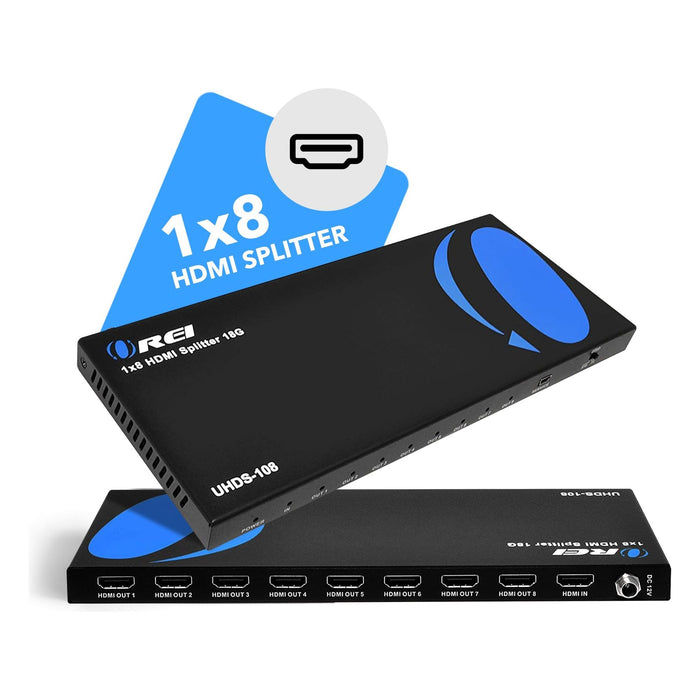 1x8 HDMI Splitter : 1-in 8-out, UltraHD 4K, EDID (UHDS-108) - Just $79.99! Shop now at Retro Gaming of Denver