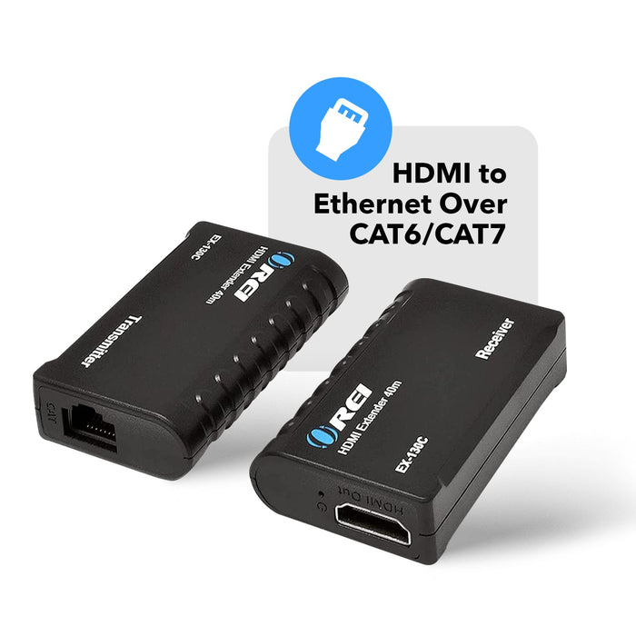 HDMI to Ethernet Over CAT6/7 Extender RJ45 Up to 130 Feet - 1080p (EX-130C) - Just $24.99! Shop now at Retro Gaming of Denver