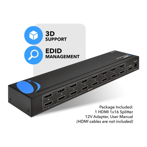 1x16 HDMI Splitter : 1-In 16-Out, 1080p, EDID (HD-1016) - Premium Splitter - Just $79.99! Shop now at Retro Gaming of Denver