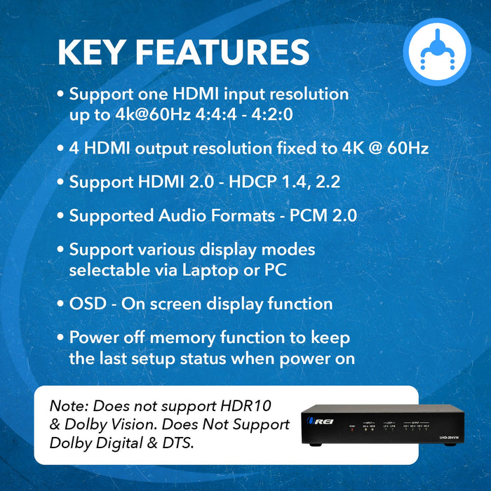 Professional 4K 2x2 Video Wall Controller Seamless HDMI Processor Upto 4K@60hz (UHD-204VW) - Premium Matrix Switch - Just $449.99! Shop now at Retro Gaming of Denver