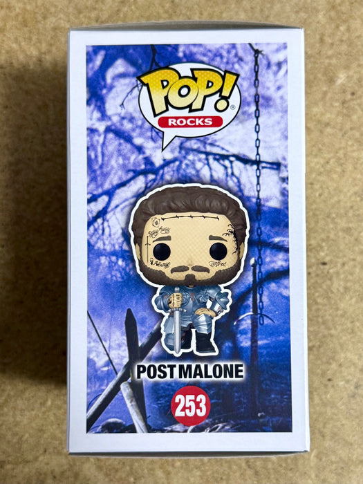 Post Malone Signed Vaulted Knight Armor (Circles Music Video) Funko Pop! #253 With JSA COA - for just $225! 