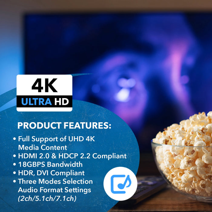 Dual HDMI eARC Audio Extractor 4K@60Hz with Optical Port & 3.5mm jack, 18Gbps bandwidth (HDA-935) - Just $129.99! Shop now at Retro Gaming of Denver