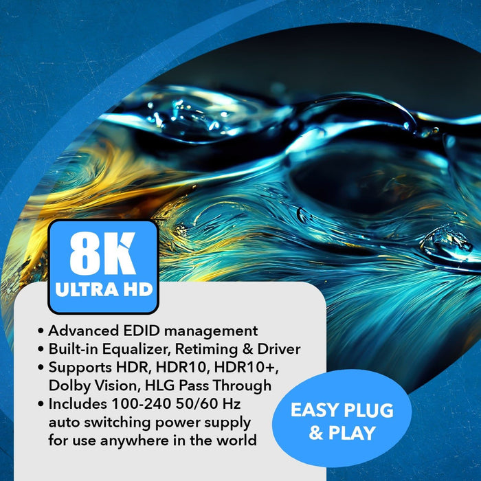 2x2 HDMI Matrix W/ Audio Out: 2-in 2-out, UltraHD 8K, EDID (BK-202A) - Just $114.99! Shop now at Retro Gaming of Denver