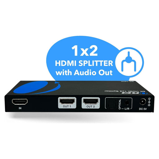 1x2 HDMI Splitter W/ Audio Out: 1-in 2-out, UltraHD 8K, EDID (BK-102A) - Premium Splitter - Just $99.99! Shop now at Retro Gaming of Denver