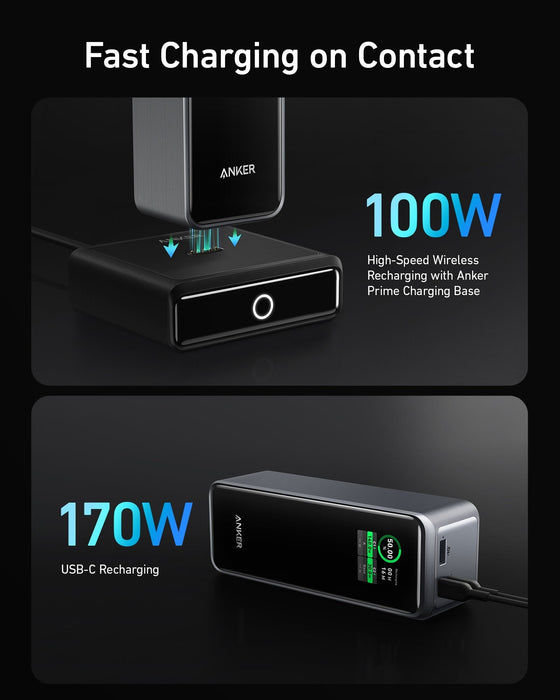 Anker Prime 27,650mAh Power Bank (250W) and 100W Charging Base - for just $269.99! 