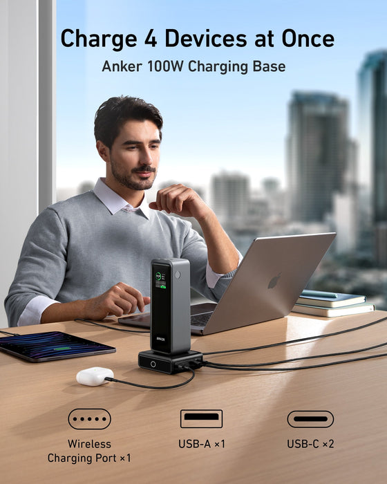 Anker Prime 27,650mAh Power Bank (250W) and 100W Charging Base - for just $269.99! 