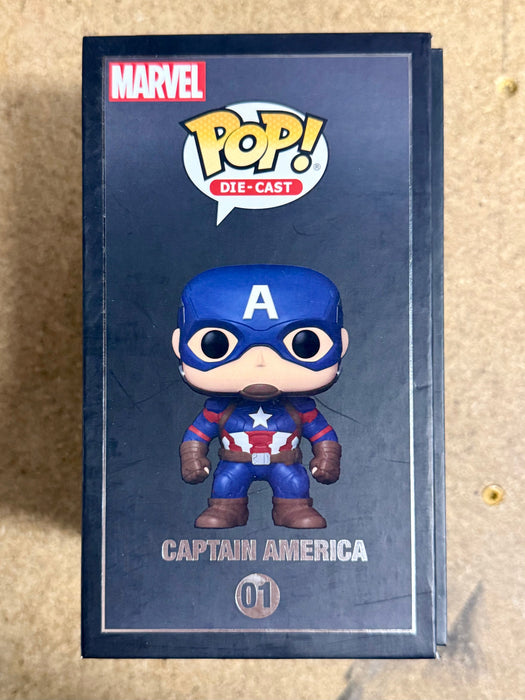 Funko Pop! Die-Cast Captain America #01 Marvel MCU Civil War SDCC 2021 Exclusive - for just $65! 