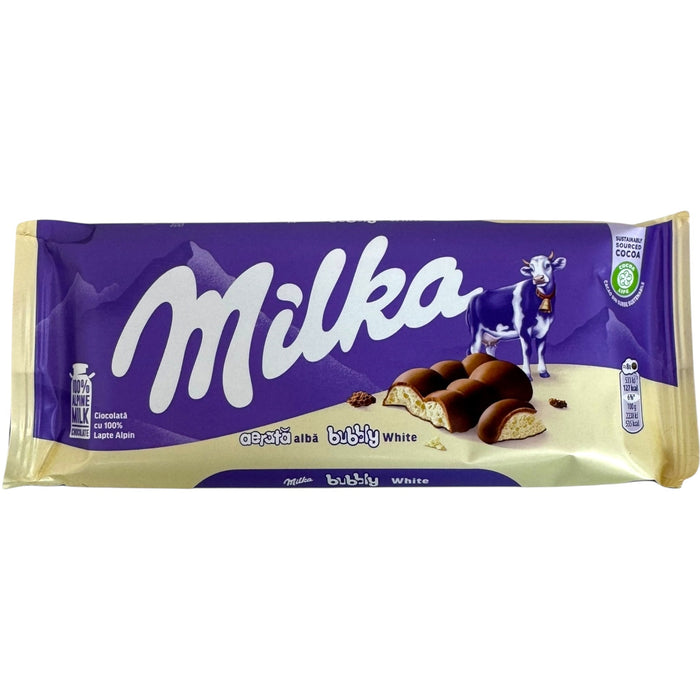 Malka Bubbly White Chocolate 95g - Creamy Indulgence for Chocolate Lovers - for just $3.99! 